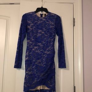 Blue lace dress